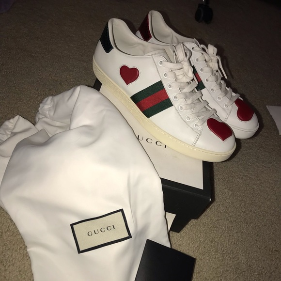 Gucci Shoes - Gucci Ace Heart Sneakers